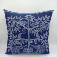 Batik Pillow Cover with Tree Design