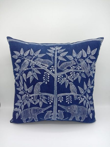 Batik Pillow Cover with Tree Design