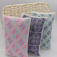 Embroidered Zippered Pouch