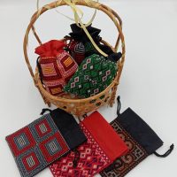 Mini Drawstring Purse (Embroidered)