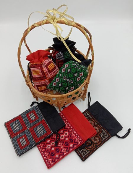 Mini Drawstring Purse (Embroidered)